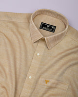 Corial Cream Dobby Premium Cotton Shirt