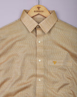 Corial Cream Dobby Premium Cotton Shirt