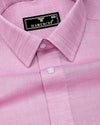 Corial Pink Dobby Premium Cotton Shirt