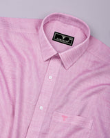 Corial Pink Dobby Premium Cotton Shirt