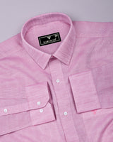 Corial Pink Dobby Premium Cotton Shirt