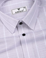 Alira Gray Stripe Dobby Cotton Shirt
