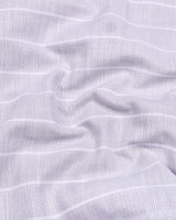 Alira Gray Stripe Dobby Cotton Shirt