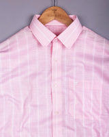 Alira Pink Stripe Dobby Cotton Shirt