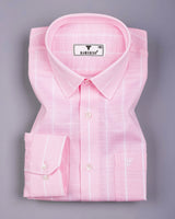 Alira Pink Stripe Dobby Cotton Shirt