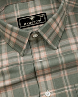 Cresta Green With Cream Twill Check Cotton Shirt
