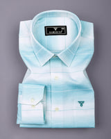 Hydrix AquaBlue With White Premium Gizza Shirt