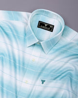 Hydrix AquaBlue With White Premium Gizza Shirt