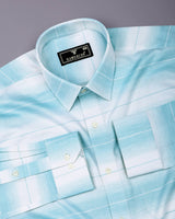 Hydrix AquaBlue With White Premium Gizza Shirt