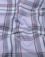 Virex White With Black Twill Check Premium Giza Shirt