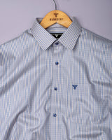 Kervin Blue With Cream Stripe Premium Gizza Shirt