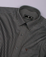 Thyme Green Dobby Check Premium Gizza Shirt