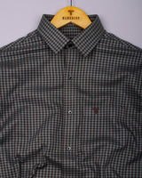 Thyme Green Dobby Check Premium Gizza Shirt