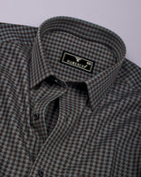 Thyme Green Dobby Check Premium Gizza Shirt