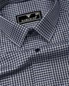 Belix Gray With Black Jacquard Premium Giza Shirt