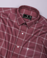 Selvio Onion Pink With White Dobby Check Gizza Shirt