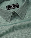 Welor Green Jacquard Premium Giza Shirt