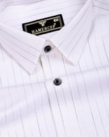 Cloud White Twill Stripe Premium Gizza Shirt