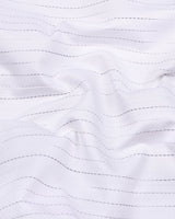 Cloud White Twill Stripe Premium Gizza Shirt