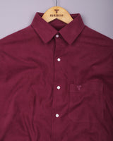 Cheron Pink Corduroy Premium Cotton Solid Shirt