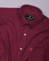 Cheron Pink Corduroy Premium Cotton Solid Shirt