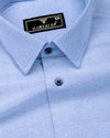 Daron Sky Blue Two Shaded Plaid Flannel Shirt