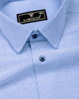 Daron Sky Blue Two Shaded Plaid Flannel Shirt