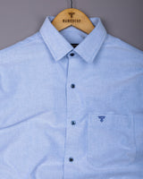 Daron Sky Blue Two Shaded Plaid Flannel Shirt