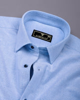 Daron Sky Blue Two Shaded Plaid Flannel Shirt
