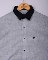 Grivo Gray Linen Cotton Formal Shirt