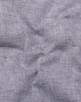 Grivo Gray Linen Cotton Formal Shirt