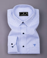 Reven Blue With White Stripe Premium Gizza Shirt