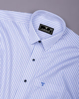 Reven Blue With White Stripe Premium Gizza Shirt