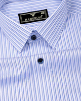 Reven Blue With White Stripe Premium Gizza Shirt