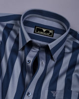 Bronel Blue Broad Stripe Giza Shirt