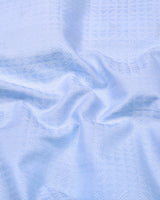 Sevio LightBlue Jacquard Premium Gizza Shirt