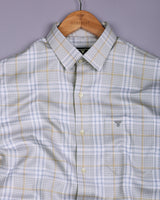 Zenvik Gray Dobby Check Premium Giza Shirt