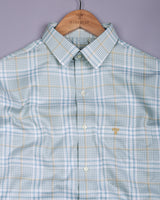 Zenvik Green Dobby Check Premium Giza Shirt