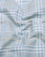 Zenvik Green Dobby Check Premium Giza Shirt