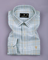 Zenvik Green Dobby Check Premium Giza Shirt