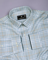 Zenvik Green Dobby Check Premium Giza Shirt