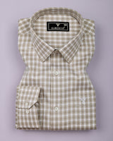 Yelric Cream With White Premium Giza Shirt