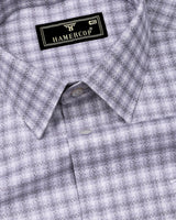 Yelric Gray With White Premium Giza Shirt