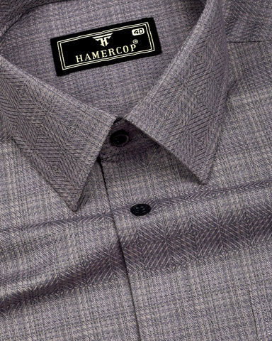 Henzo Gray Italian Giza Formal Shirt
