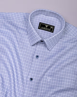 Luvio Blue Check Premium Gizza Shirt
