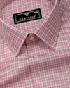 Luvio Onion Pink Check Premium Giza Shirt