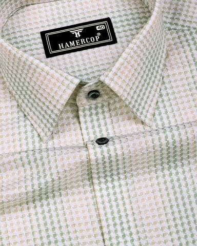 Elvor Green Dobby Premium Giza Shirt