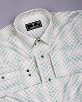 Elvor Green Dobby Premium Giza Shirt