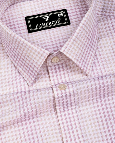 Elvor Pink Dobby Premium Giza Shirt