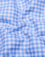 Nexon Skyblue Twill Check Premium Gizza Shirt